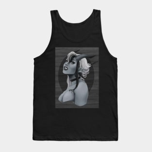 Unfriendly Tiefling Hottie - Original art by Kittie Peters Tank Top